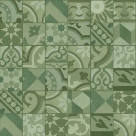 D_Segni green mix mosaic tile